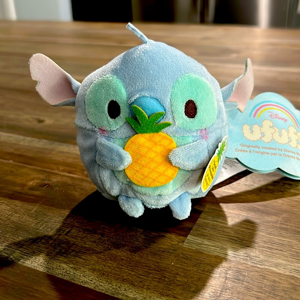 NWT Disney Stitch Ufufy Mini 4" Scented Pineapple Plush